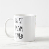 最高のMom Ever Instagram写真モダンコラージュ コーヒーマグカップ (左)