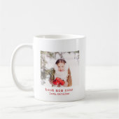 最高のMom Ever Minimalistタイプライター文字 コーヒーマグカップ (左)