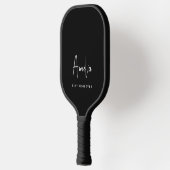 最高のMom Ever Monogram Script Black ピックルボールラケット (左)