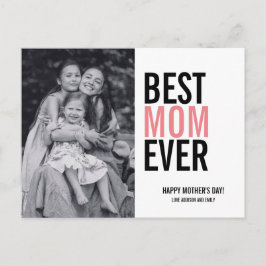 最高のMom Ever Mother's Day写真はがき ポストカード