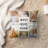 最高のMom Ever - Mother's Day Photo Collage クッション (ブランケット)