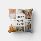 最高のMom Ever - Mother's Day Photo Collage クッション (正面)
