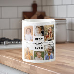 最高のMom Ever - Mother's Day Photo Collage コーヒーマグカップ<br><div class="desc">お祝母さん最高のは「お母さん今まで」母の日の写真コラージュのコーヒーマグ。このパーソナライズされたマグカップは、特別な瞬間や思い出をキャプチャし、大切な写真の美しい配置のコラージュを備えている。心のこもったメッセージ「最高のMom Ever」は愛情のあるtouchを加える。セラミック高品質製で、電子レンジと食洗機の両方が安全で、利便性と耐久性を確保。この意味のある記念の贈り物は、母の日、誕生日、または任意の大事な行事のための完璧な贈り物であり、愛を称え、あなたを結びつける共有。</div>