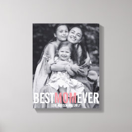 最高のMom Ever Mother's Day Stretted Canvas Print キャンバスプリント