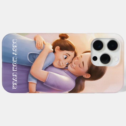 最高のMom Ever Personalize写真 Case-Mate iPhoneケース (裏面 (横))