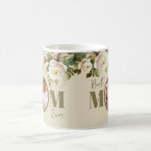 最高のMom Ever PhotoフローラMag コーヒーマグカップ (中央)