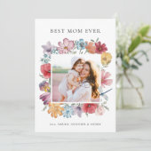 最高のMom Ever Photo Card カード (スタンド正面)
