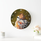 最高のMom Ever Photo Collage自分で作成 ラージ壁時計 (ホーム)