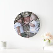 最高のMom Ever Photo Collage自分で作成 ラージ壁時計 (ホーム)