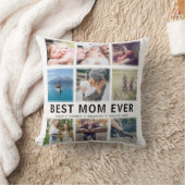 最高のMom Ever Photo Collage Keepake クッション (ブランケット)
