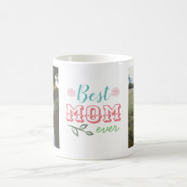 最高のMom Ever Photo Collage Mag コーヒーマグカップ