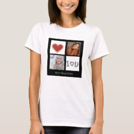 最高のMom Ever Photo Collage T-Shirt Tシャツ