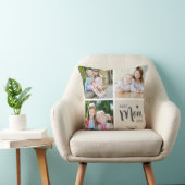 最高のMom Ever Photo Collage Tan クッション (椅子)