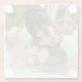 最高のMom Ever Photo Glass Coaster ガラスコースター (裏面)
