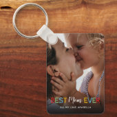 最高のMom Ever Photo Keychain キーホルダー (正面)