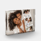 最高のMom Ever Photo Reelコラージュパーソナライズされた フォトブロック (左)