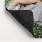 最高のMom Ever Pinkハートスクリプトかわいいメッセージ マウスパッド (コーナー)