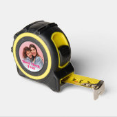 最高のMom Ever Pinkレトロ文字写真 メジャー (傾斜)