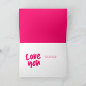 最高のMom Ever Pink photo Mother's Day Card カード (内部)