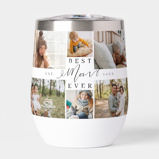 最高のMom Ever Script Mother's Day Photo Collage (正面)