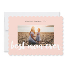 最高のMom Ever Whiteはっきりした Brush写モダン真