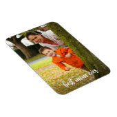 最高のMom Ever Whiteスクリプトカスタム写真 マグネット (右側)