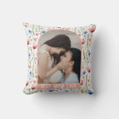 最高のMom Ever Wildflower Arch Photo クッション (正面)