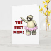 最高のMOM HIPPOカード カード (黄色い花)