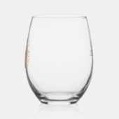 最高のMom Mum Everカスタムフォト名 ステムなしワイングラス (左)