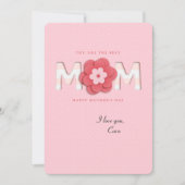 最高のMom Photo Card 招待状 (正面)