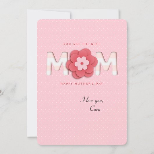 最高のMom Photo Card 招待状 (正面)