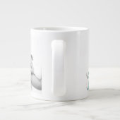 最高のMom photo green文字 ジャンボコーヒーマグカップ (裏面)