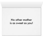 最高のMom USAフラグ文字グリーティングカード (内部横(下))