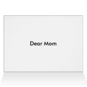 最高のMom USAフラグ文字グリーティングカード (内部横(上))