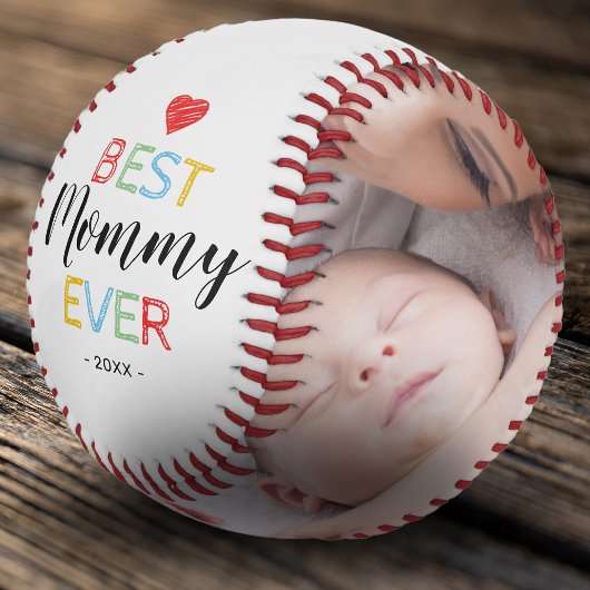 最高のMommy Ever Gift Photo Baseball 野球ボール