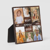最高のMommy Ever - Mother's Day Wood Photo Collage フォトプラーク (正面)