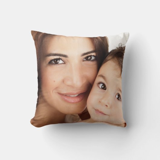 最高のMommy Ever Photo Christmas Tree Pattern Green クッション (正面)