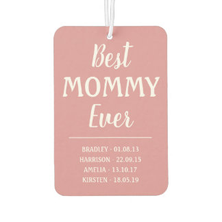 最高のMommy Ever Photo Collage カーエアーフレッシュナー