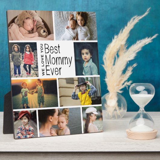 最高のMommy Ever Photo Collage フォトプラーク (側面)