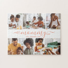 最高のMommy Ever Photo Collage Mother's Day Gift ジグソーパズル