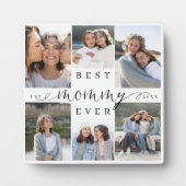 最高のMommy Ever Script 6 Photo Collage Keepsake フォトプラーク (正面)