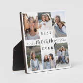 最高のMommy Ever Script 6 Photo Collage Keepsake フォトプラーク (正面)