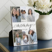 最高のMommy Ever Script 6 Photo Collage Keepsake フォトプラーク