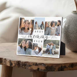 最高のMommy Ever Script 6 Photo Collage Keepsake フォトプラーク