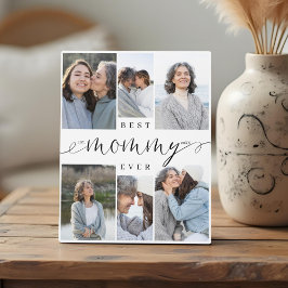 最高のMommy Ever Script 6 Photo Collage Keepsake フォトプラーク