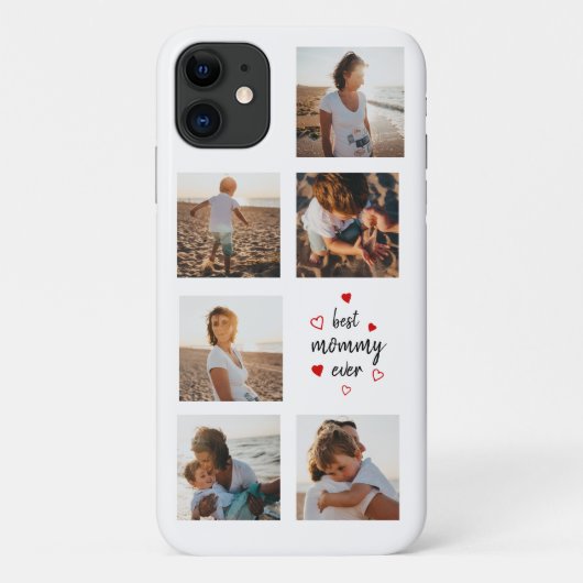 最高のMommy Ever Script Photo Collage Mother's Day Case-Mate iPhoneケース (裏面)