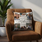 最高のMother Ever Script Photo Collage Keepsake クッション
