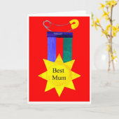 '最高のMum'グリーティングカード カード (黄色い花)