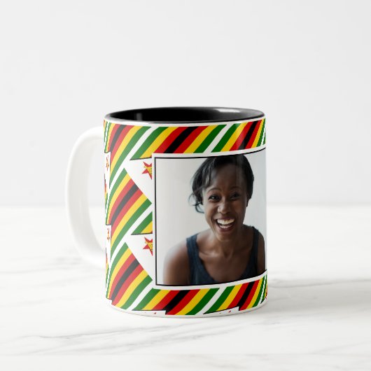 最高のMUM撮パーソナライズされた影 ツートーンマグカップ (正面左)