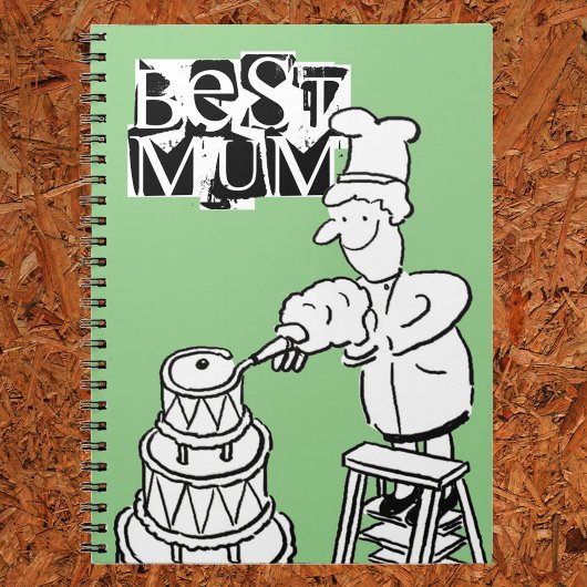 最高のMum Cake Maker飾の巨大ケーキノート ノートブック